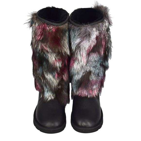 C8 NIB AU & MU AUSTRALIA N613 Wmns Sheepskin Fur Winter Snow Boots Size 12 - Picture 5 of 11